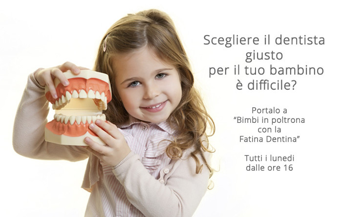 Bimbi in poltrona con la Fatina Dentina